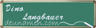 Dino Langbauer Visitenkarte